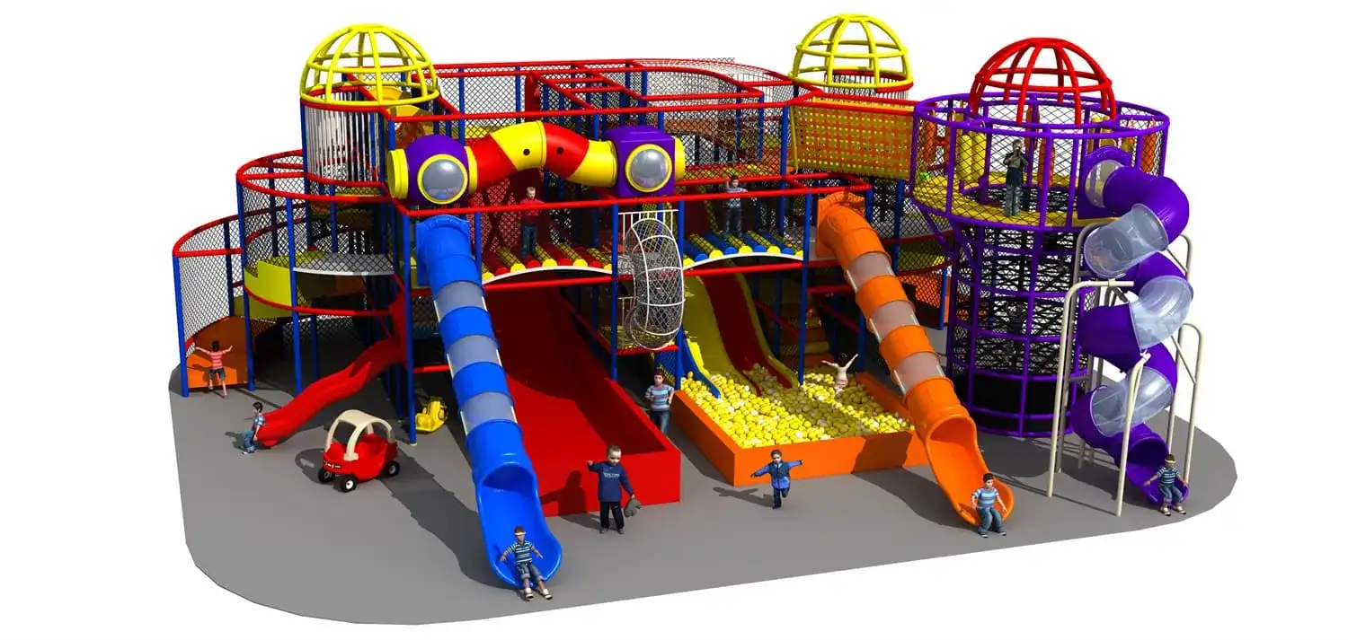 Tech World Series Indoor Naughty Castle Trampoline Playground HD-TTB071