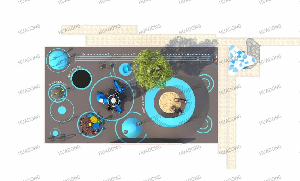 HuaDongPlay Community Children's Playground Equipment HD-DSQ007