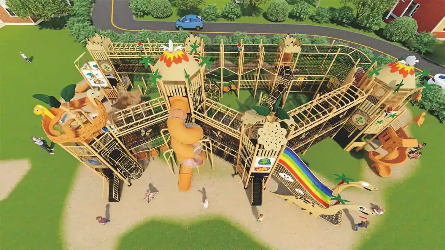 Customized Theme Park HD-DZT111-Rainbow Maze