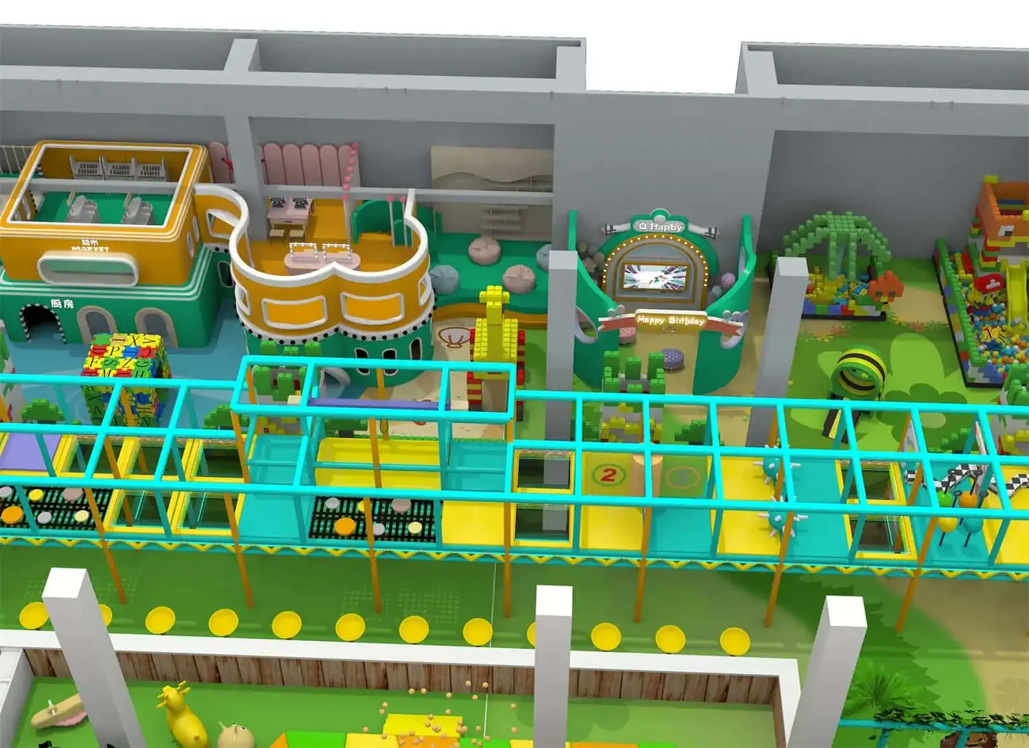 Nature Series Indoor Comprehensive Playground for Children HD-TTB140