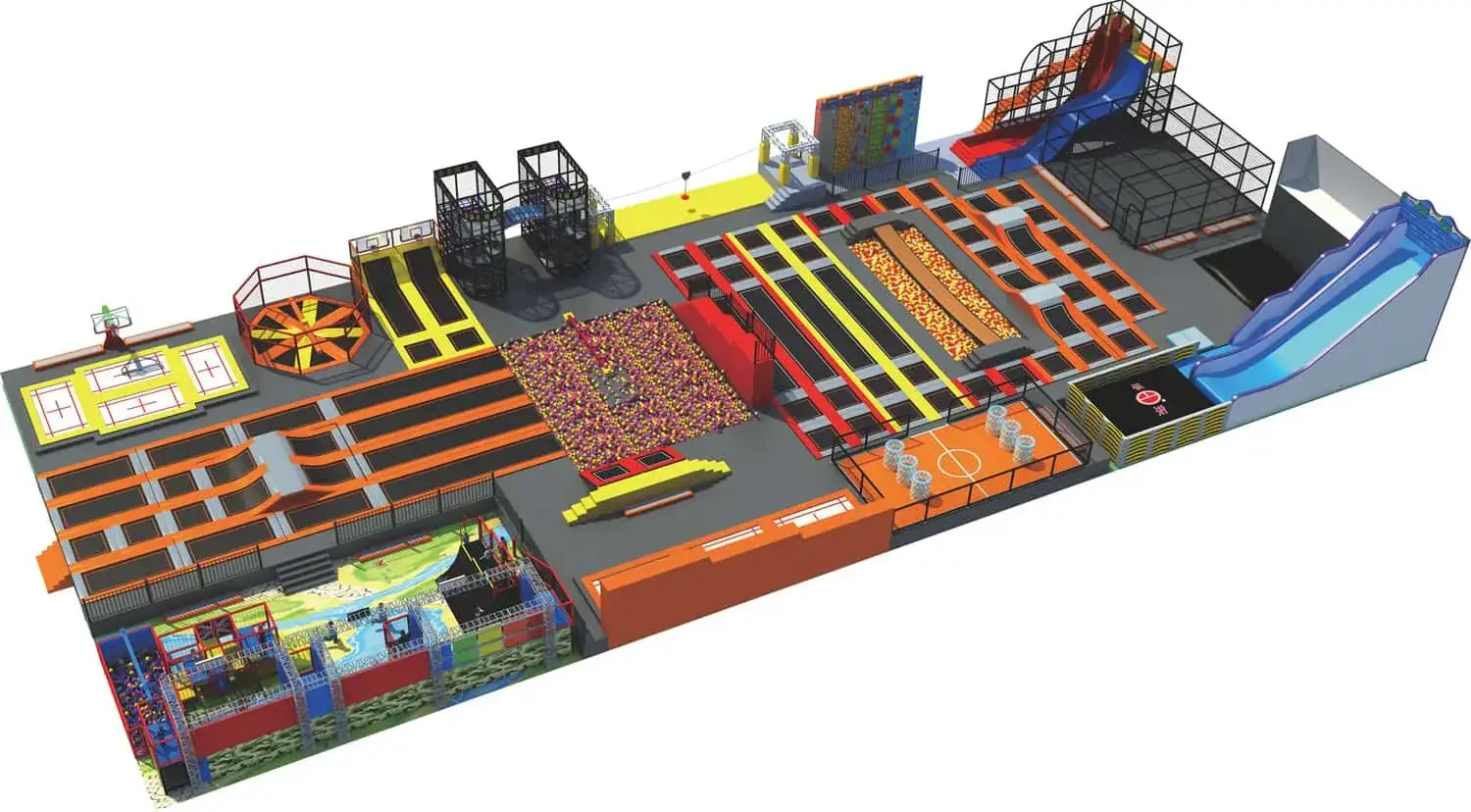 Comprehensive Combination Trampoline Playhouse HD-SBC043