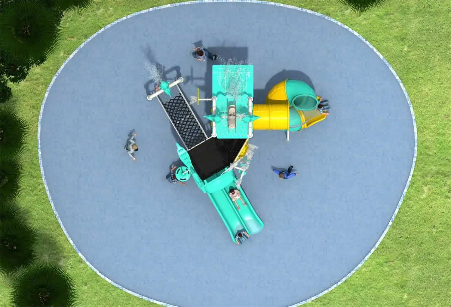 Water Park HD-LSH030 - Children‘s Slide Slide Combination