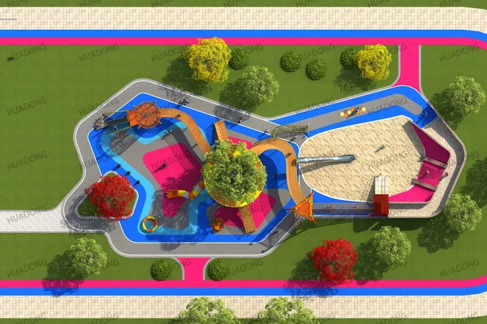 HuaDongPlay Community Children's Playground Equipment HD-DSQ004