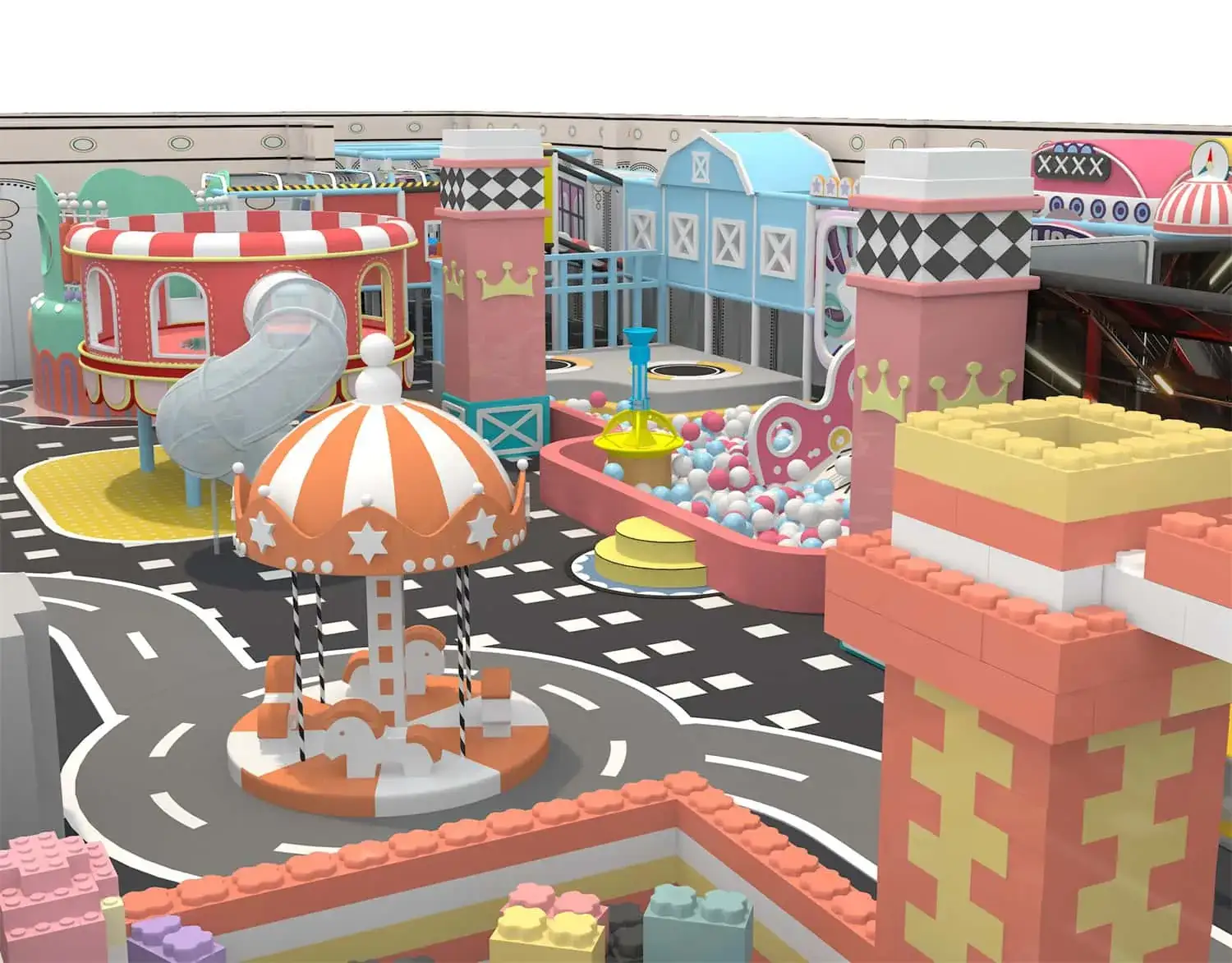 Colorful Series: Colorful World Theme Indoor Naughty Castle Children's Paradise 090