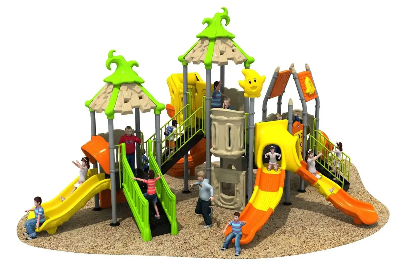 Magic House HD-HMF013 - Children's Slide Slide Combination