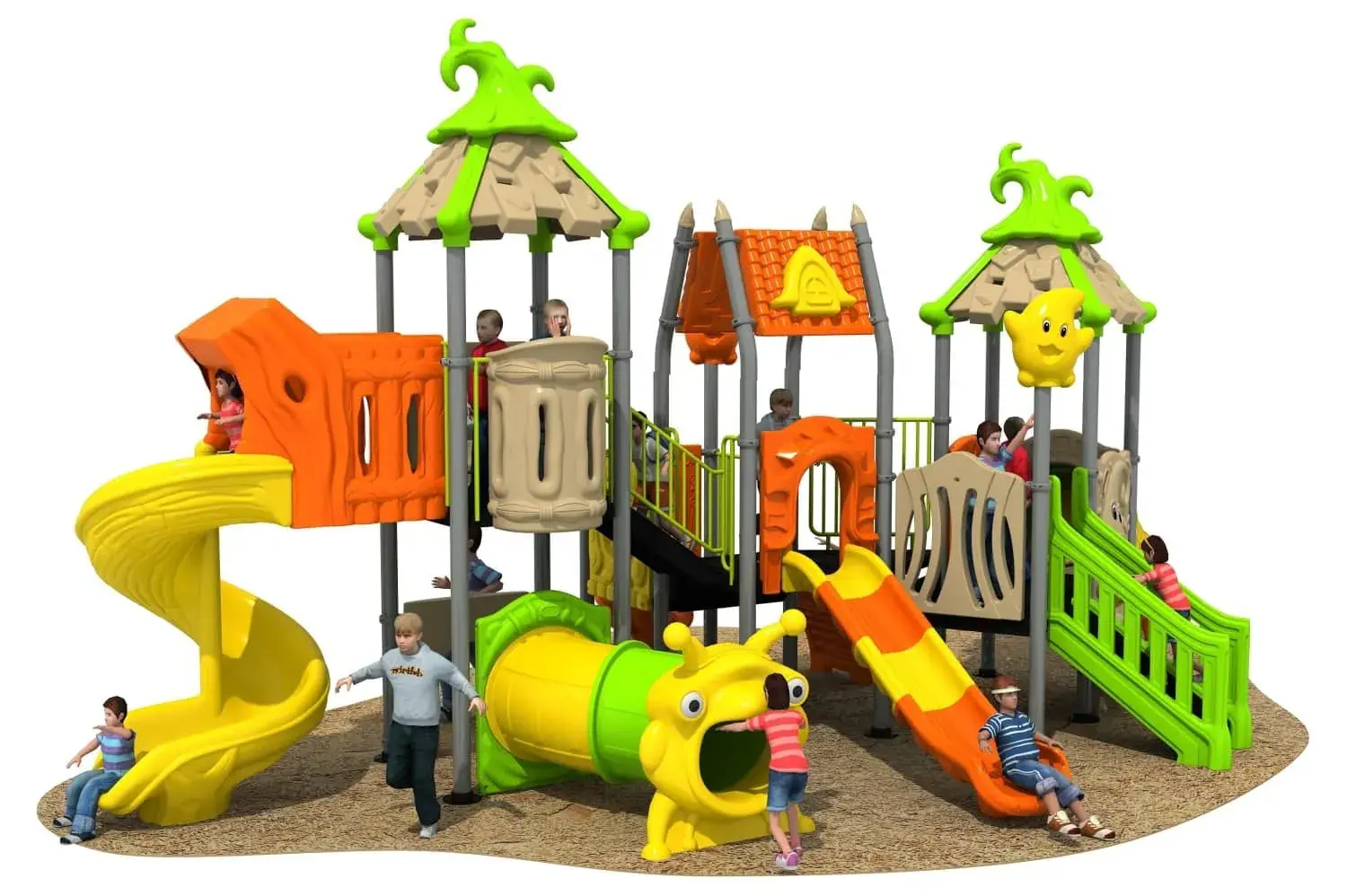 Magic House HD-HMF014 - Children's Slide Slide Combination