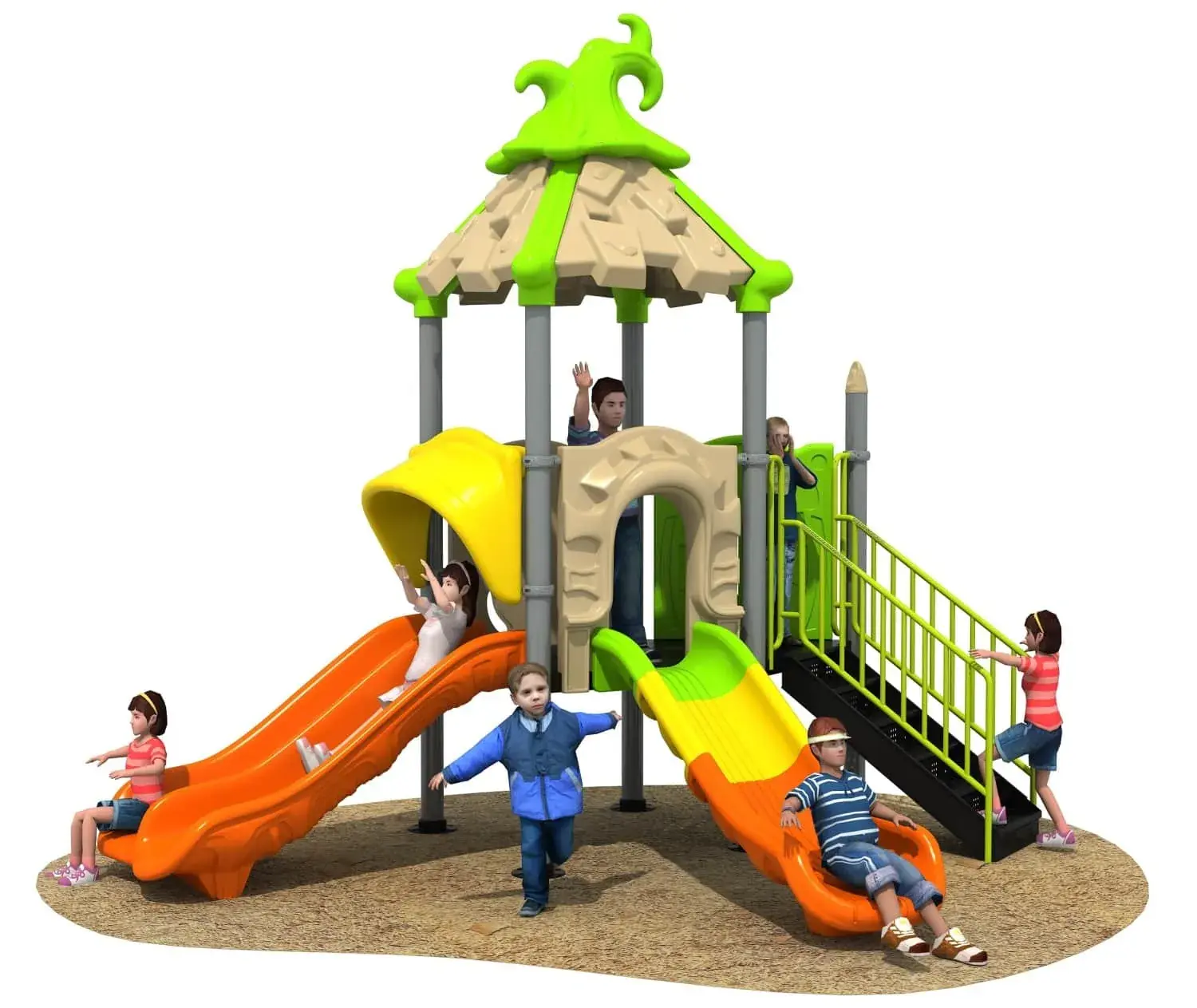 Magic House HD-HMF009 - Children's Slide Slide Combination