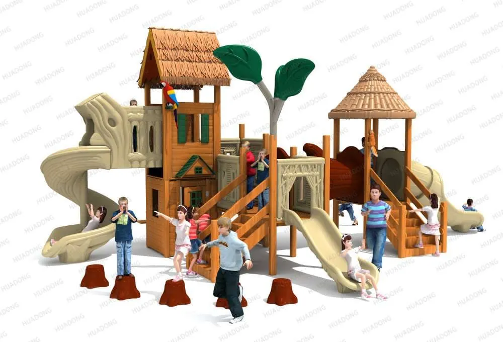 Bamboo Garden Landscape Park HD-MZY006 - Children's Slide Slide Combination