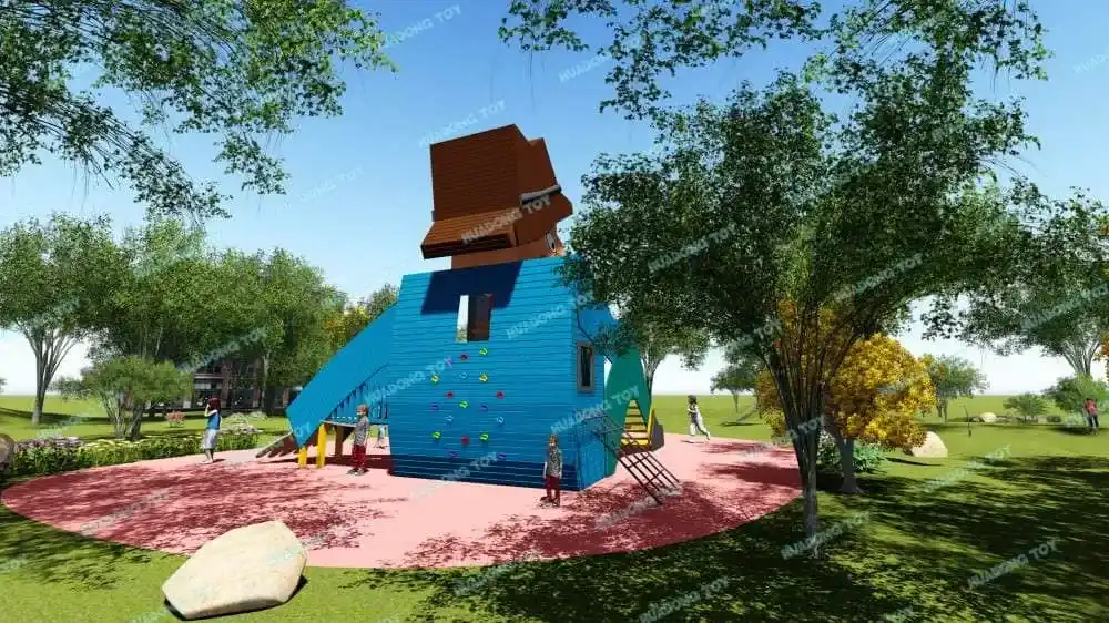 Theme Landscape Park HD-QJG033 - Children's Slide Slide Combination