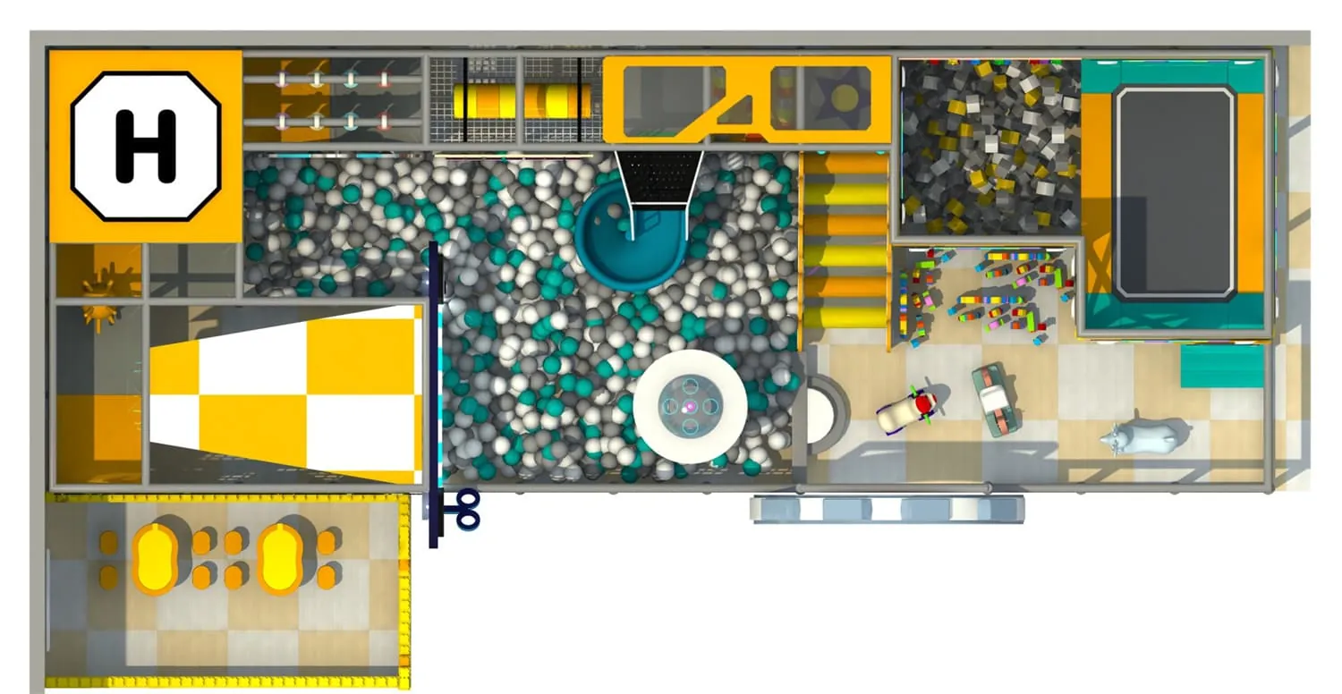 Tech Series Space Exploration Indoor Naughty Castle Playground HD-TTB130