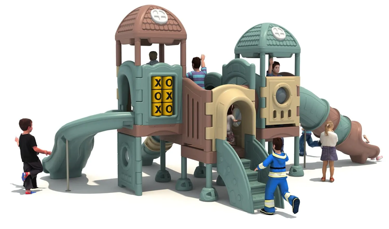 Large All-Plastic HD-LSL025 Children‘s Slide Slide Combination