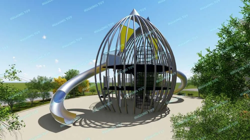 Theme Landscape Park HD-QJG038 - Children's Slide Slide Combination