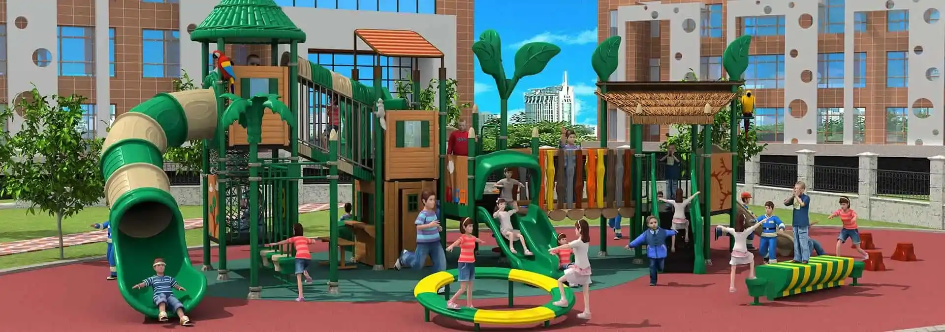 What is a combination slide, HuaDongPlay Amusement will take you to discuss the knowledge of amusement equipment, children's slides, slide combinations