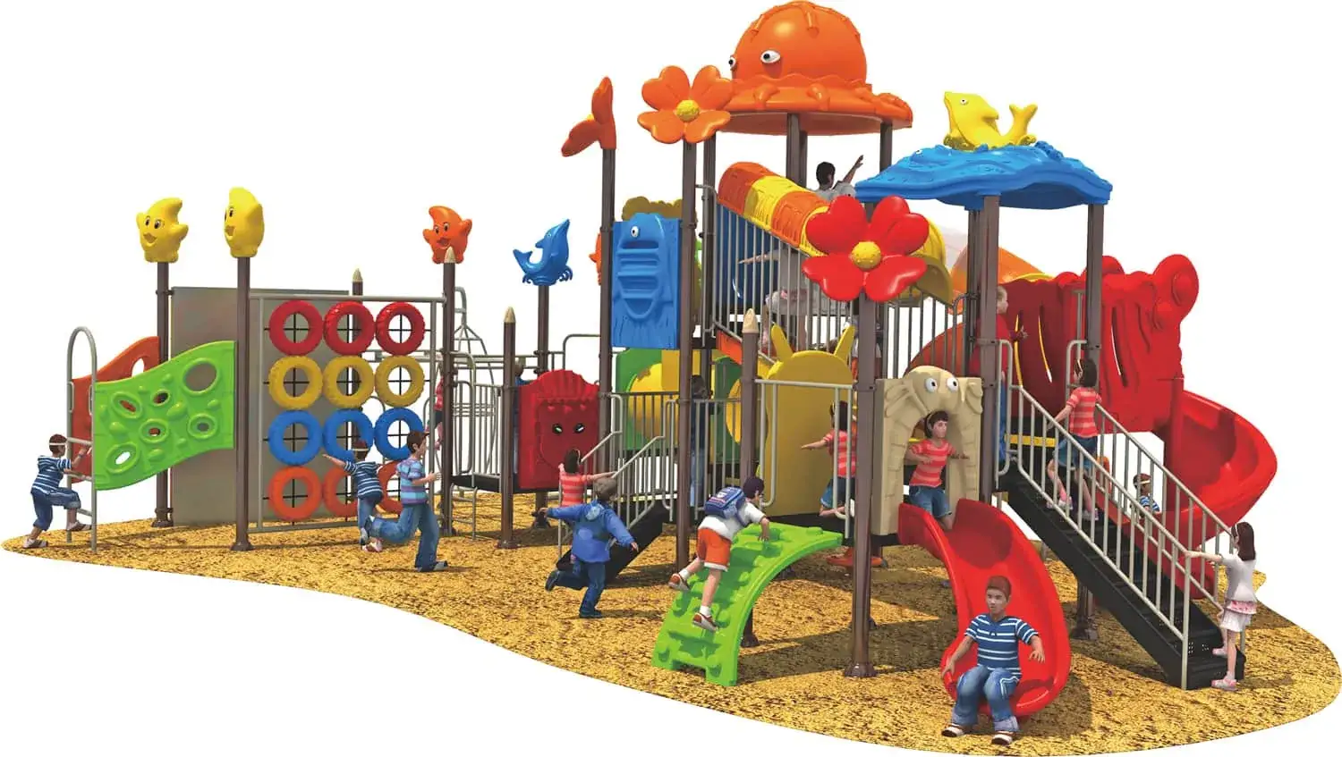 Animal Paradise HD-HDW028 - Children‘s Slide Slide Combination