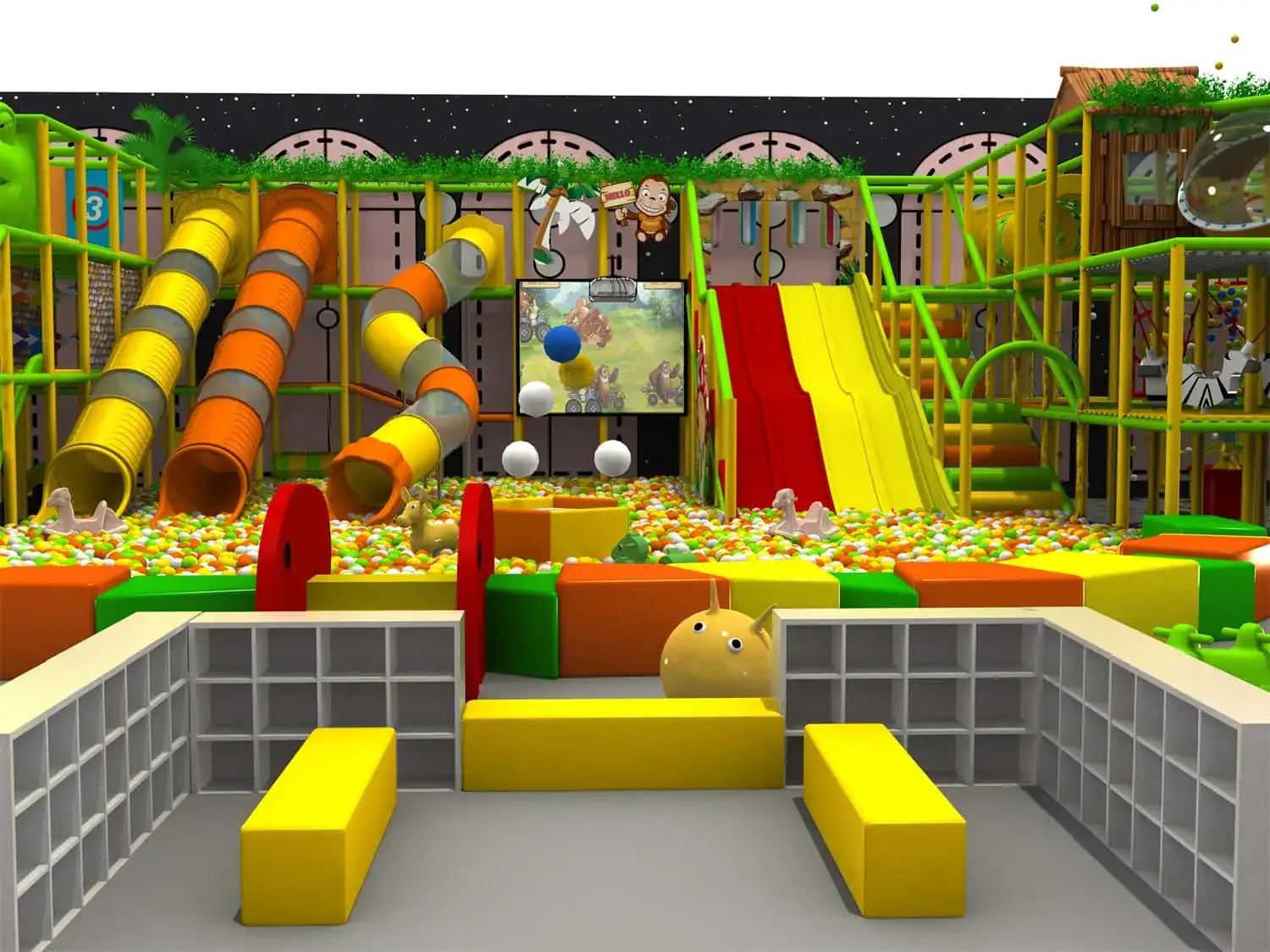 Nature Series Indoor Ocean Ball Playhouse Children's Playground HD-TTB152