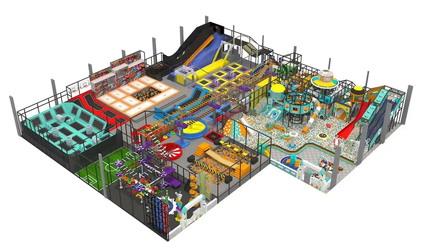 Space Trampoline Children's Park HD-SBC038
