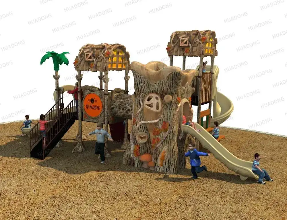 Ancient tribe HD-HYL002-Children's Slide Slide Combination