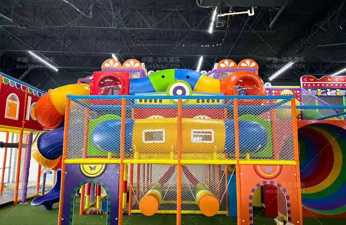 Project News|The indoor naughty castle produced by HuaDongPlay Amusement was grandly completed in the United States