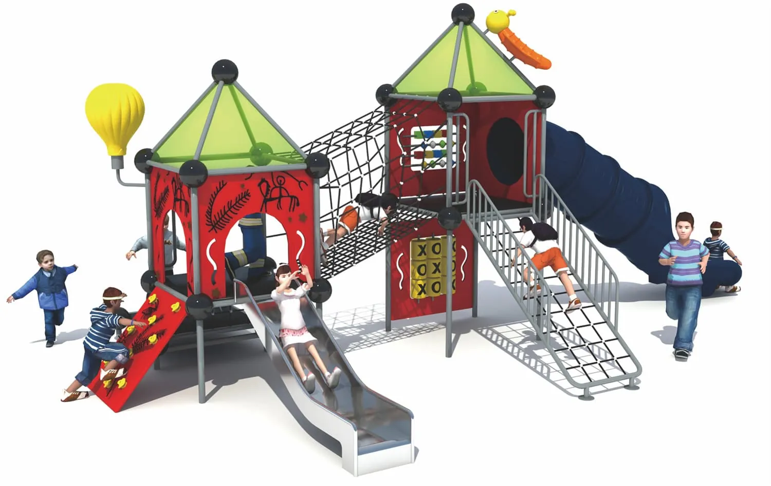 Slide Climbing Net Cabin HD-SSW078