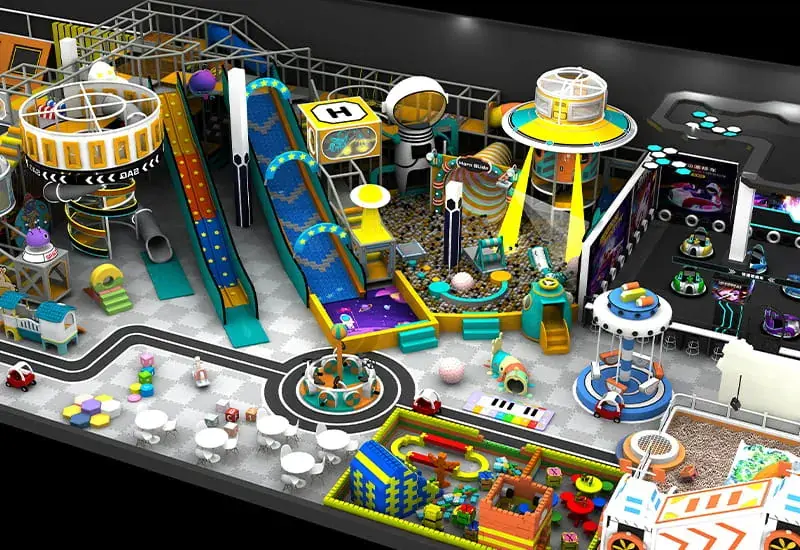 Indoor customizable children's amusement park