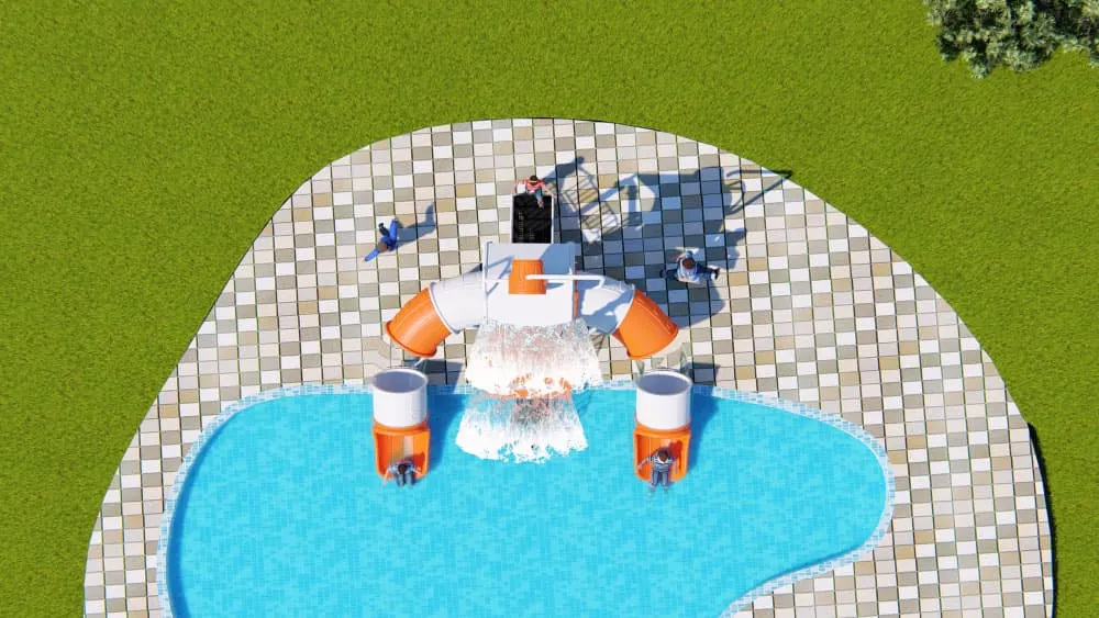 Water Park HD-LSH020 - Children's Slide Slide Combination