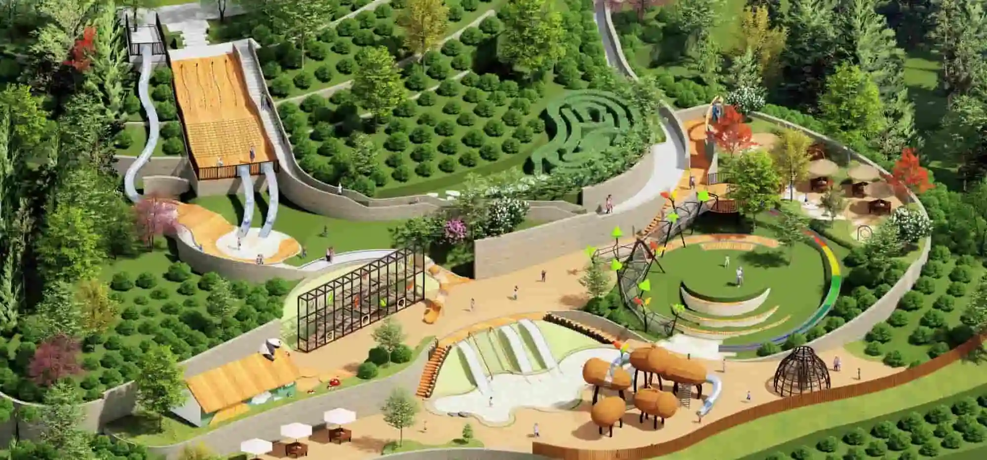 Rural Tea Fun Park Non-standard Customization HD-DZT075