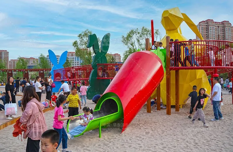 HuaDongPlay Amusement Inner Mongolia Ordos Waterfront New Town Central Park Project was successfully completed