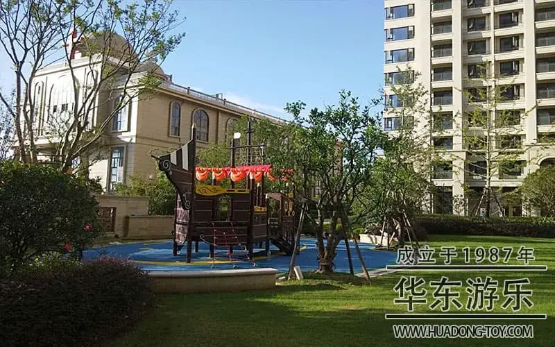 The real estate wooden pirate ship project was successfully completed