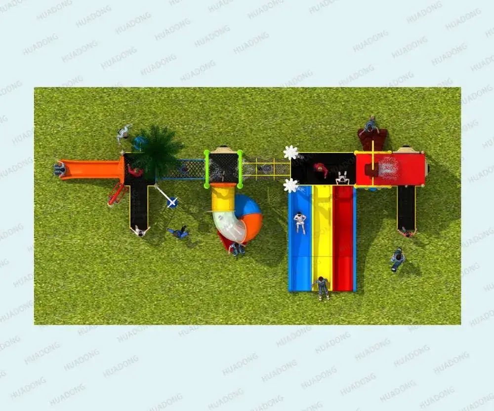 Water Park HD-LSH016-Children's Slide Slide Combination