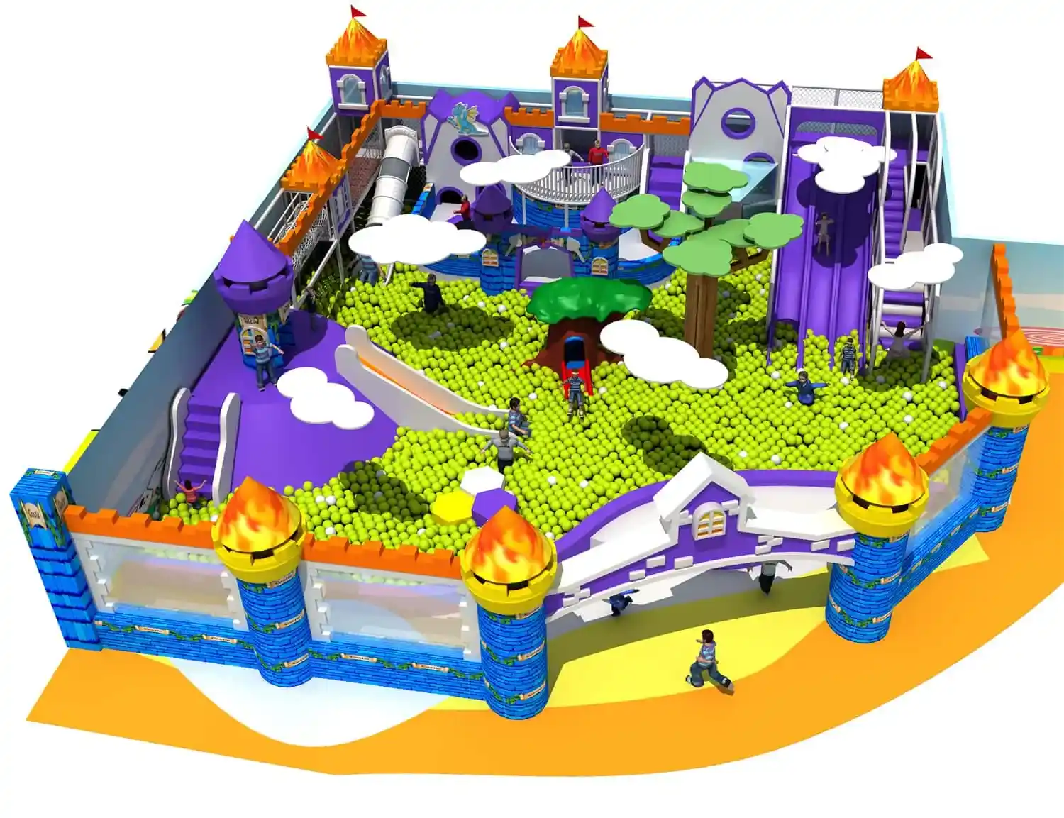 Nature Series Indoor Ocean Ball Playhouse Children's Playground HD-TTB152