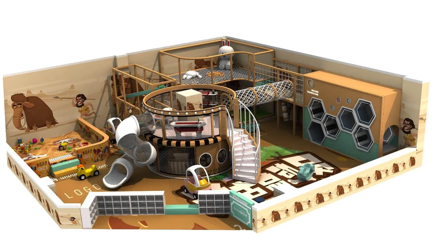 Indoor Naughty Castle Children's Playground HD-TTB074