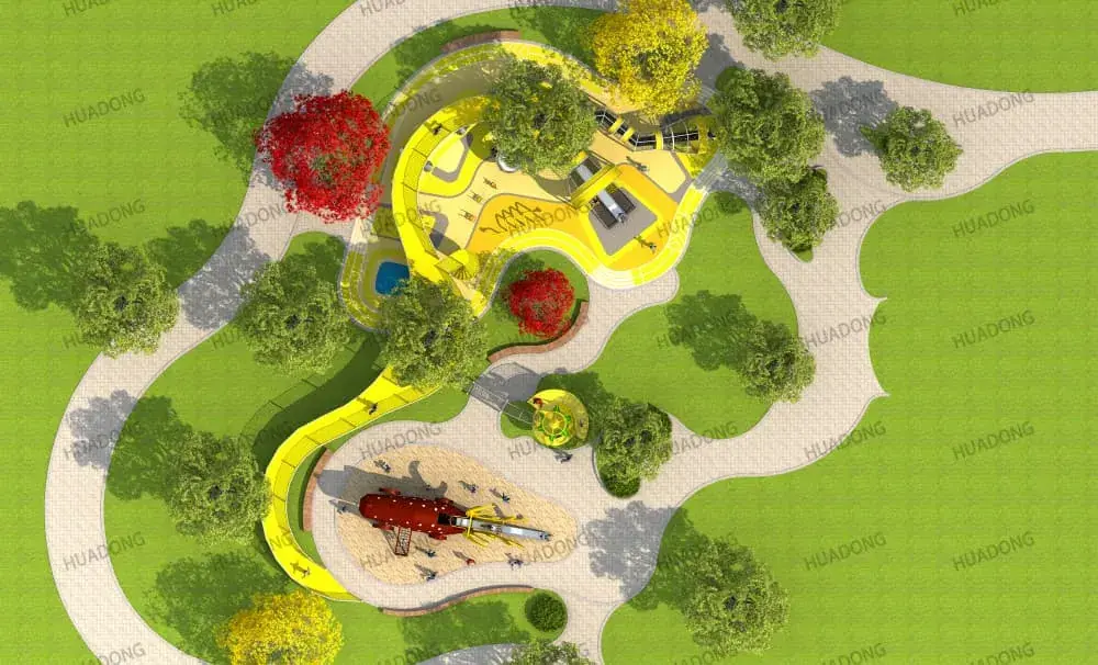HuaDongPlay Community Children's Playground Equipment HD-DSQ006