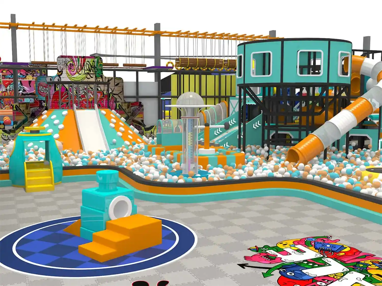 Space Trampoline Children's Park HD-SBC038