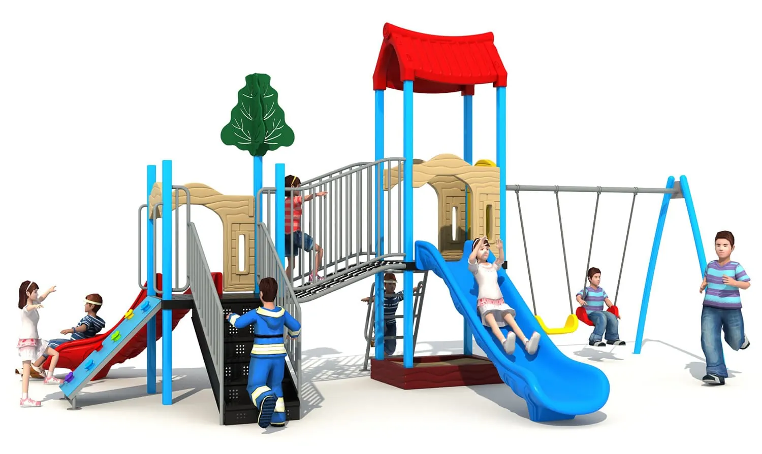 Garden Series HD-LHY031 - Children‘s Slide Slide Combination