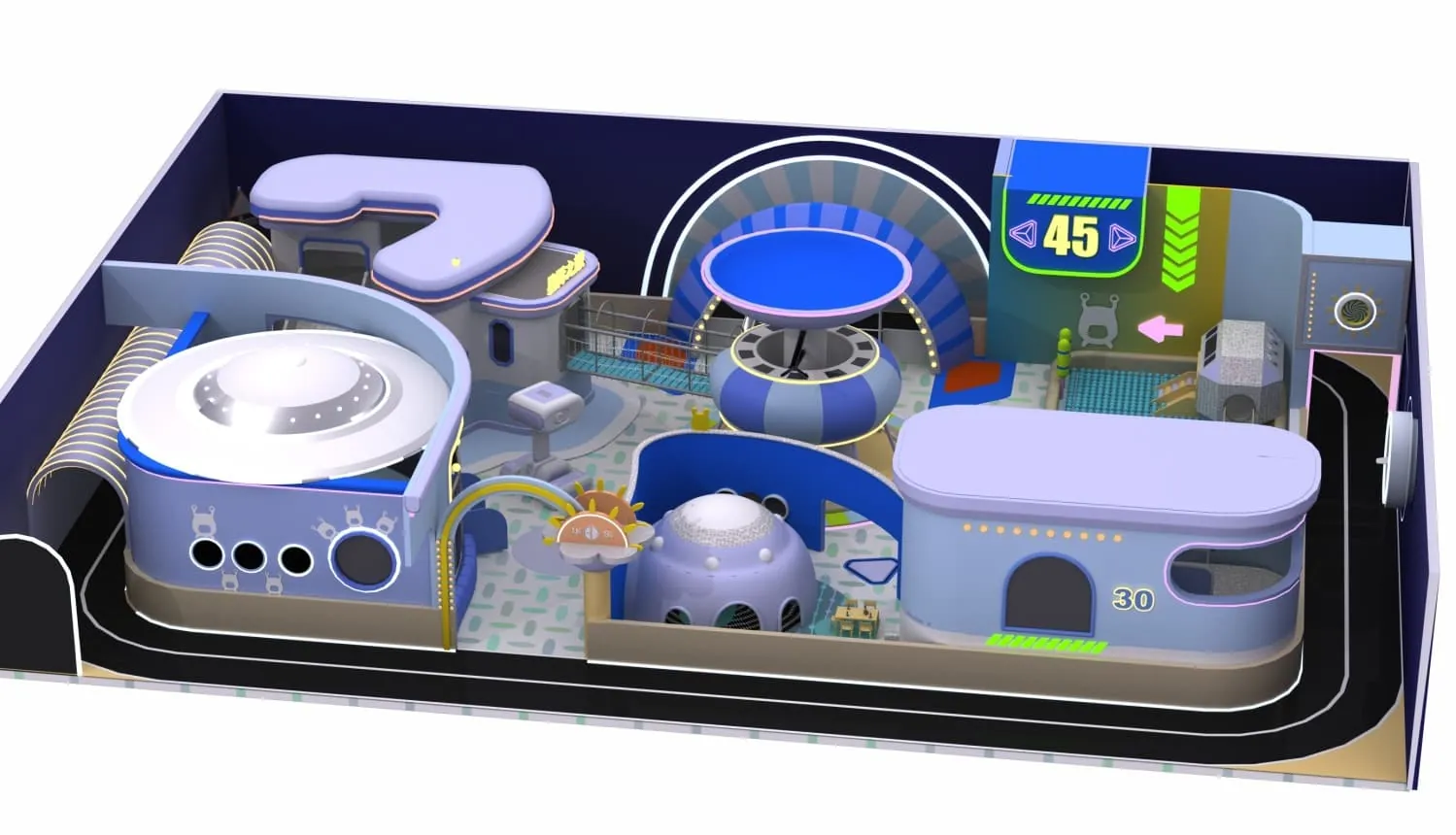 Indoor Ancient Tribe Theme Naughty Castle Children's Playground HD-TTB075