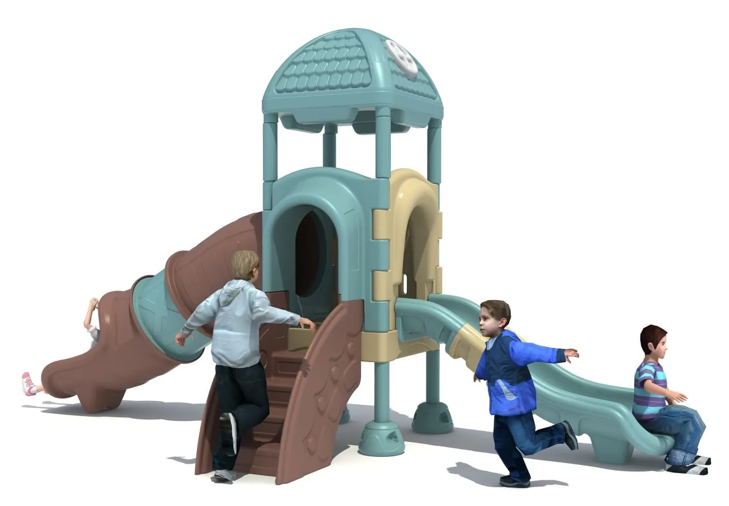 All-plastic HD-LSL008 Children's Slide Slide Combination