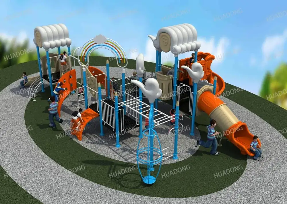 Auspicious Cloud Inverted House Outdoor Slide HD-HMH018