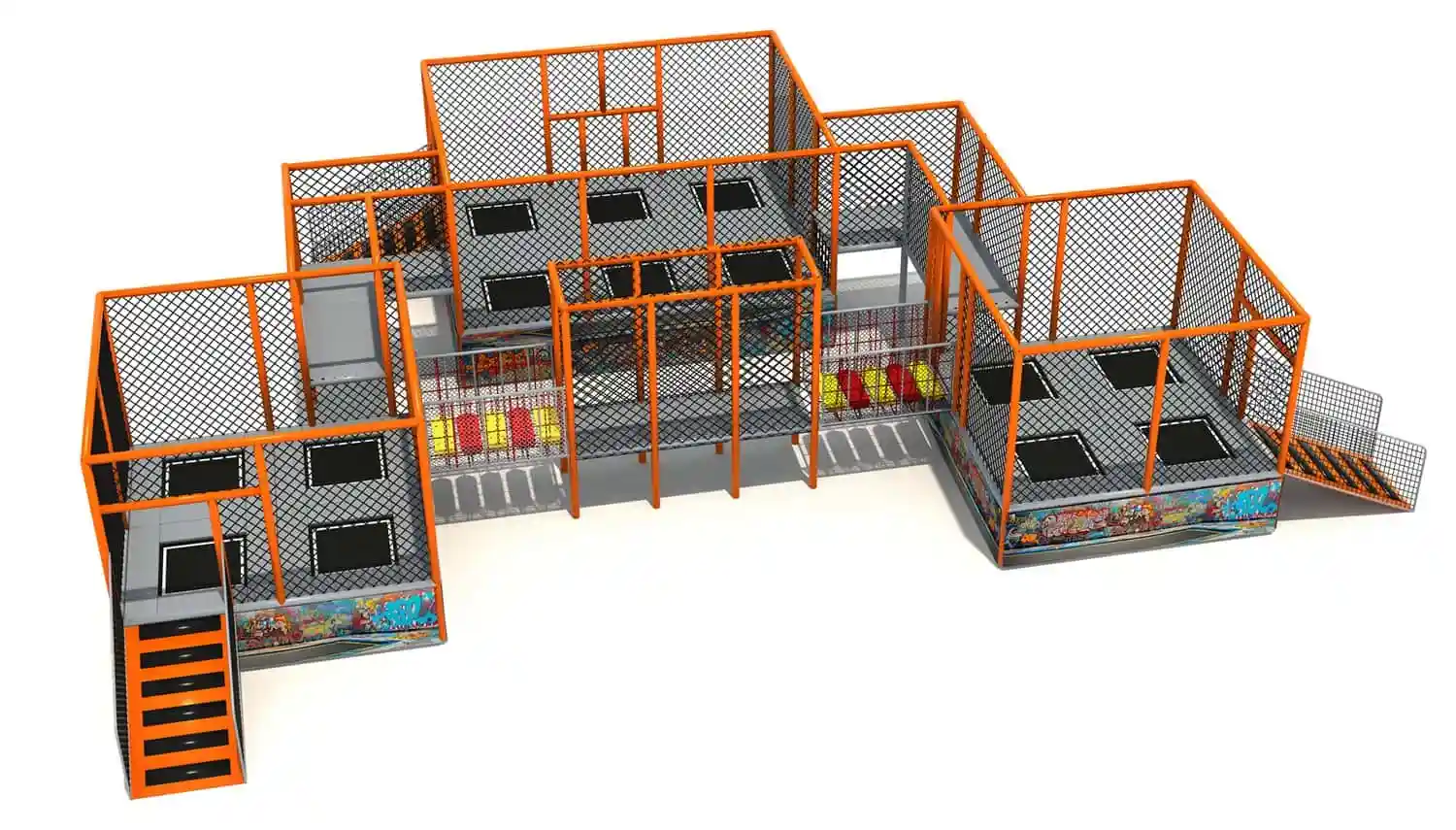 Comprehensive Combination Trampoline Playhouse HD-SBC044