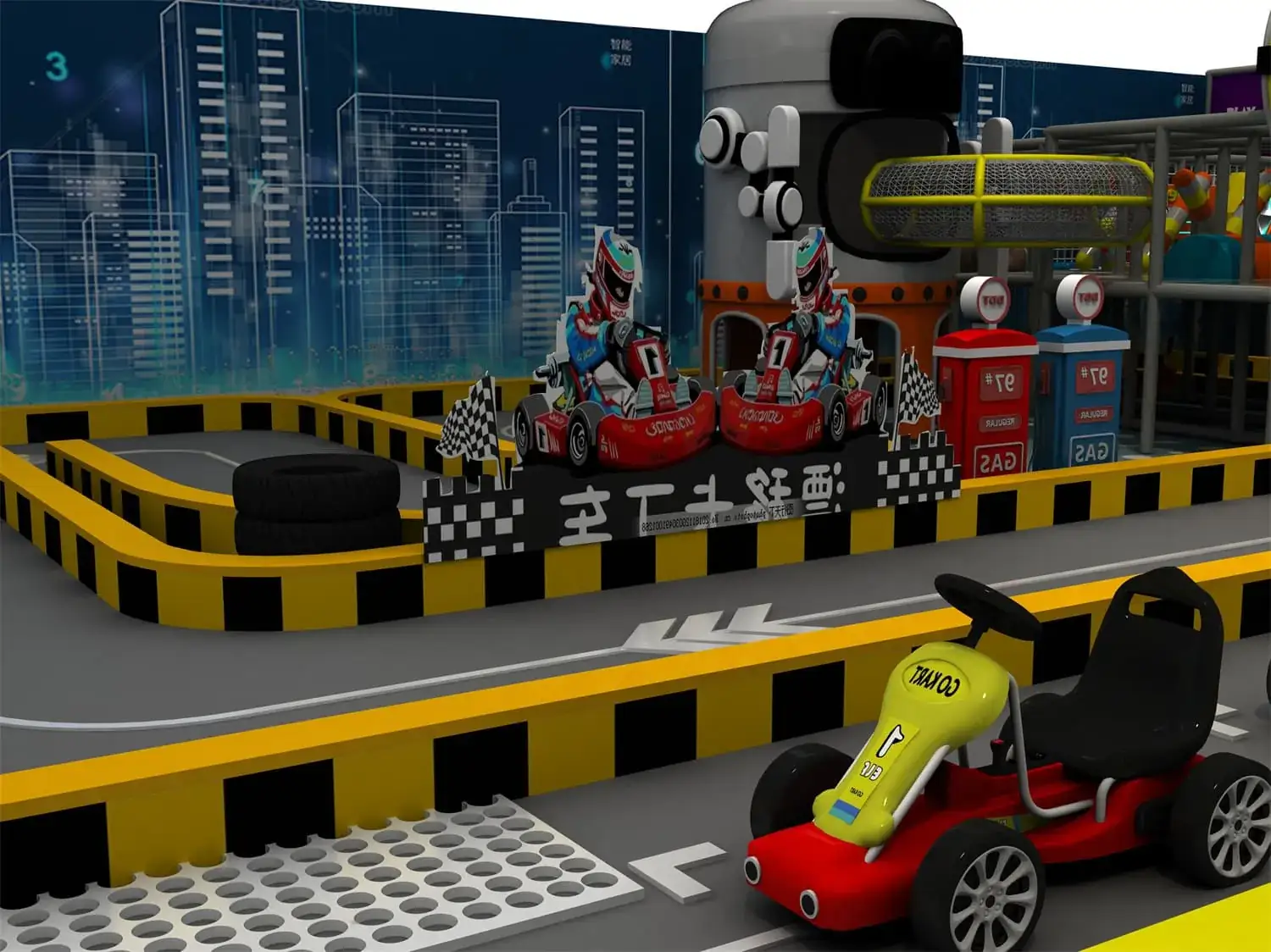 Tech World Series Indoor Naughty Castle Playground HD-TTB135