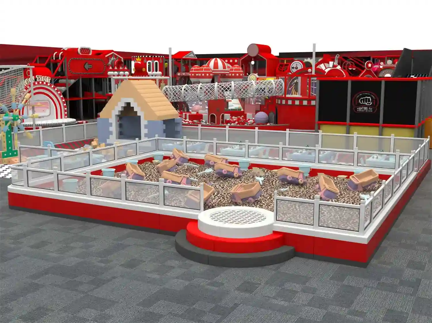 Dynamic Trampoline Comprehensive Children's Playground HD-SBC037
