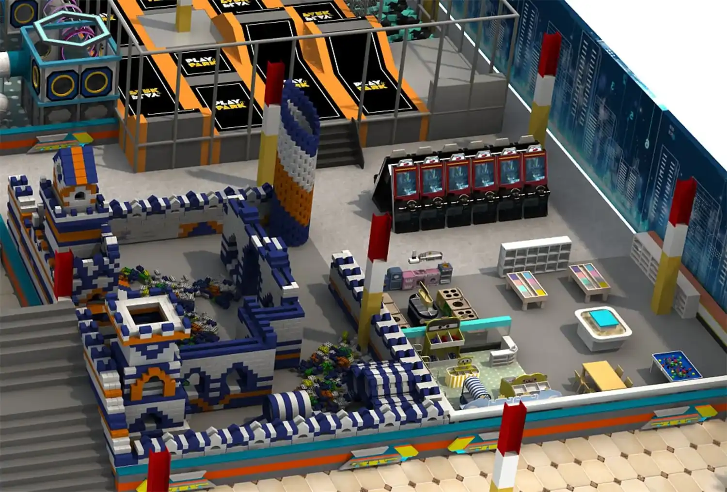 Tech World Series Indoor Naughty Castle Playground HD-TTB135