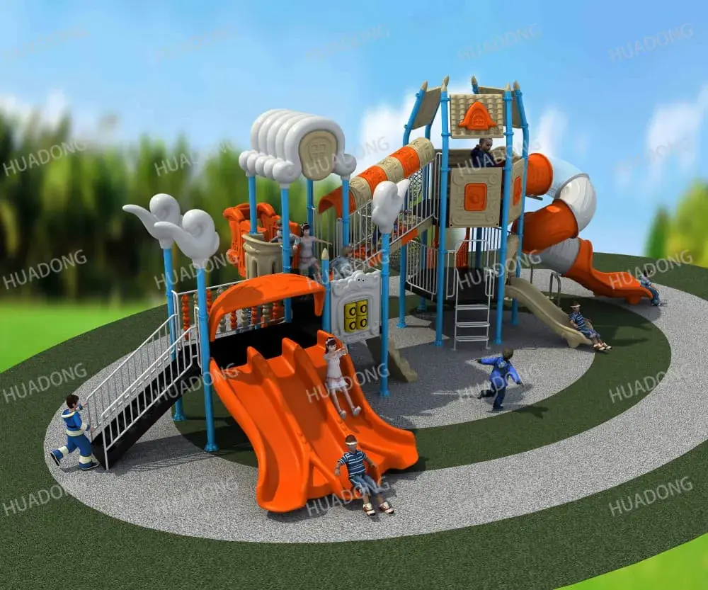 Auspicious Cloud Inverted House Outdoor Slide HD-HMH016