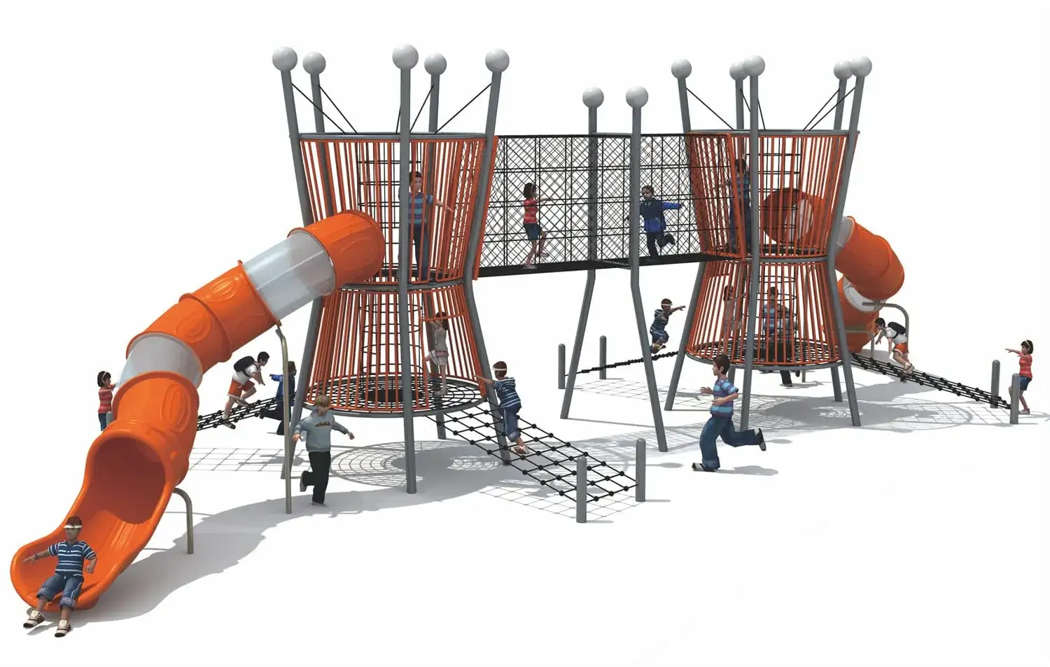 Climbing Equipment Slide Combination Playground Equipment HD-SSW056