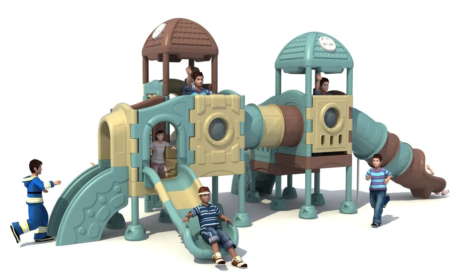 All-plastic HD-LSL020 Children's Slide Slide Combination