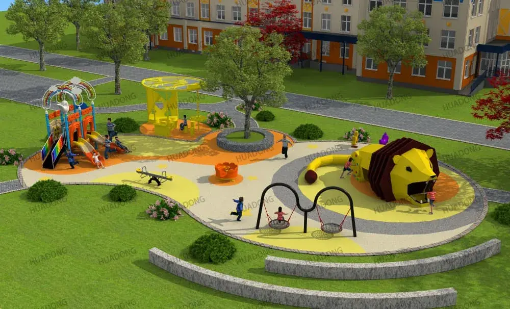 HuaDongPlay Community Children's Playground Equipment HD-DS0008