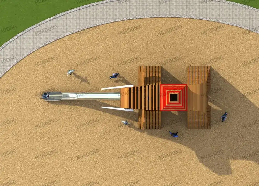 Wooden Custom Non-Standard Theme Park DZT019