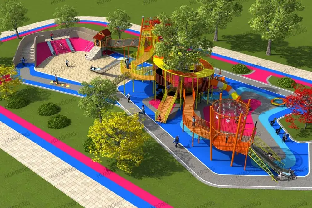 HuaDongPlay Community Children's Playground Equipment HD-DSQ004