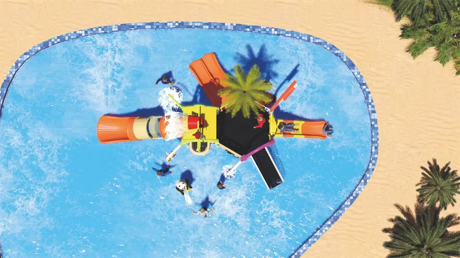Water Park HD-LSH029 - Children‘s Slide Slide Combination