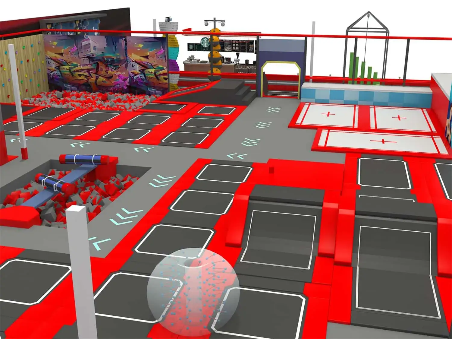 Dynamic Trampoline Comprehensive Children's Playground HD-SBC037