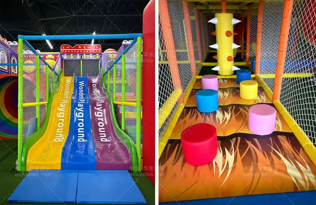 Project News|The indoor naughty castle produced by HuaDongPlay Amusement was grandly completed in the United States
